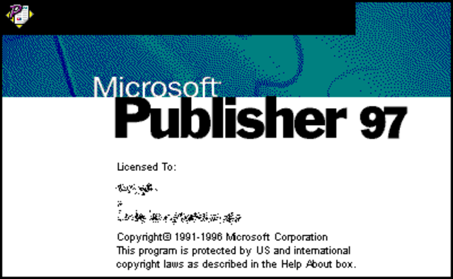 1996 Microsoft Publisher 97