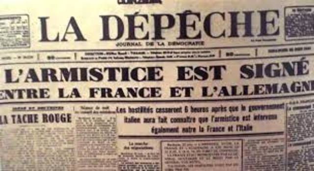 França signa un armistici amb Alemanya