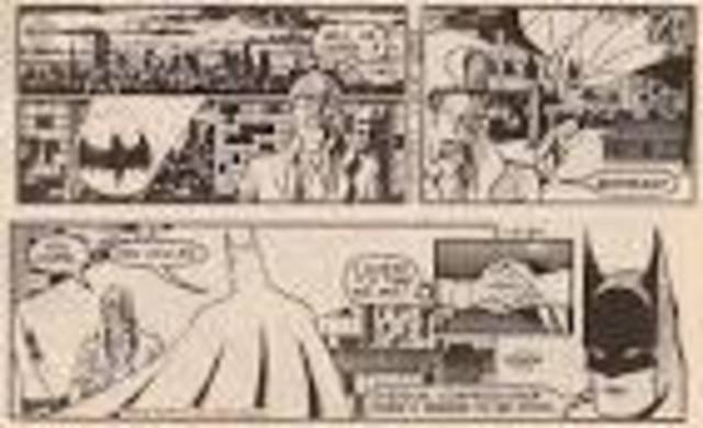 The First Batman Comic Strip