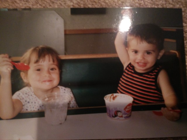 Empecé a comer mucho helado a los dos años.