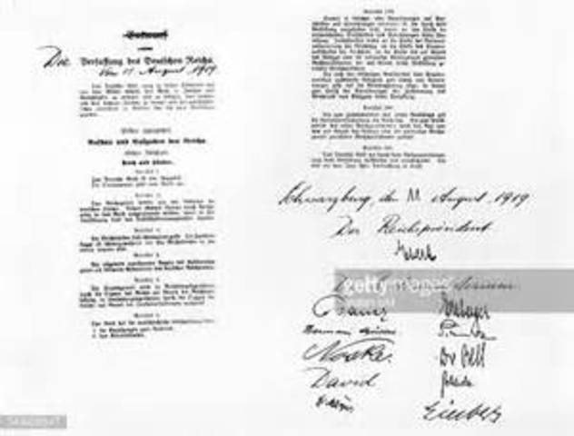 Establishment of the German Republic