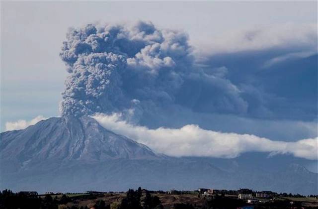 Octava erupción del Volcán Calbuco registrada