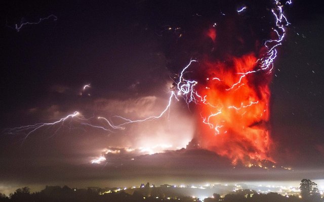 Séptima erupción del Volcán Calbuco registrada