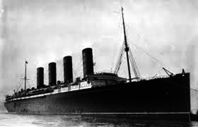 Sinking of British liner Lusitania
