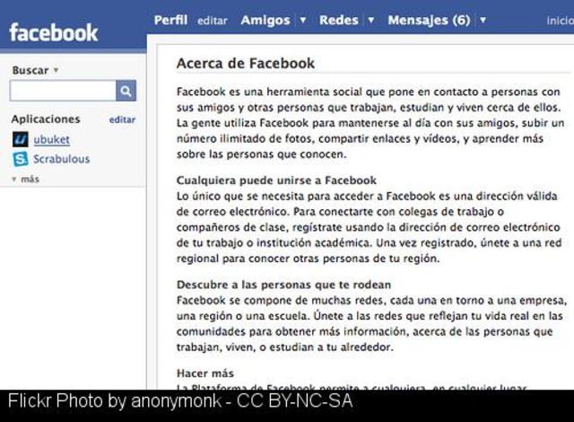 Aparición de Facebook