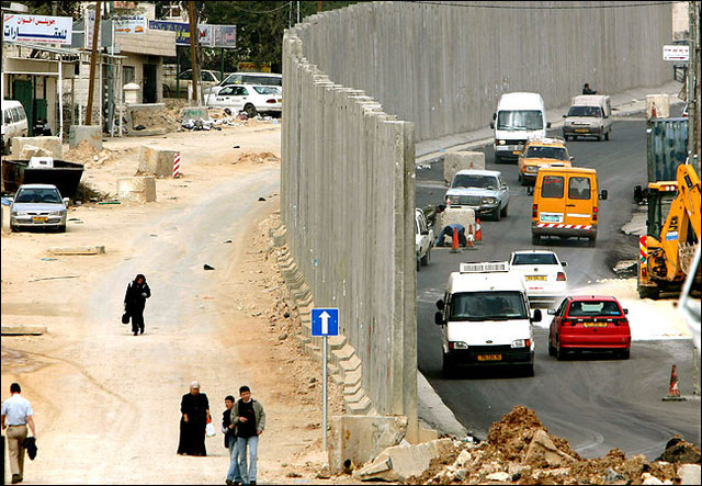 Isreal begins constructing the west bank barrier