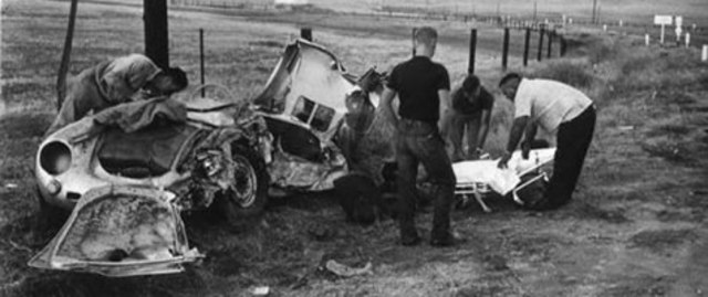 James Dean dies in car crash
