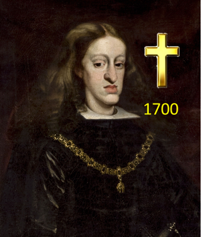 Mort de Carles II, rei dels regnes d’Espanya