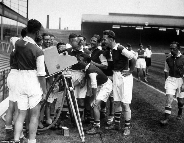 First televised football game