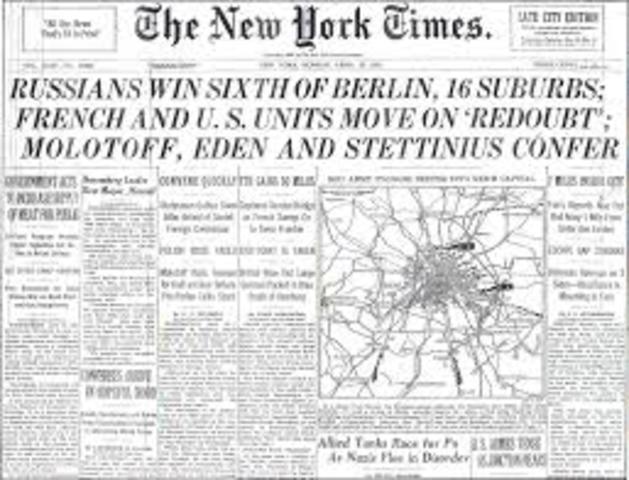 Russia gains the Berlin suburbs