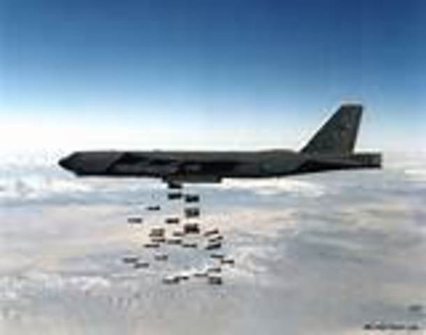 The first attack on U.S. bombers occured.