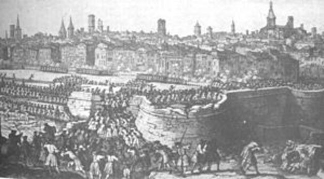 Inici del setge de Barcelona