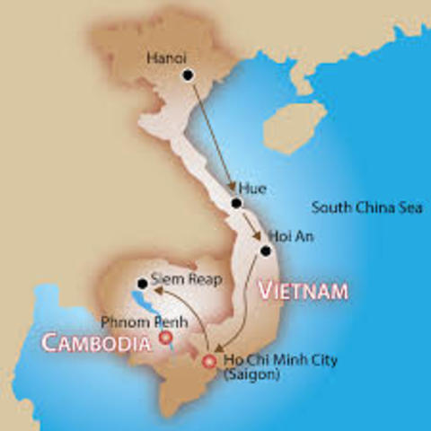 The day that vietnam divided into north vietnam/ south