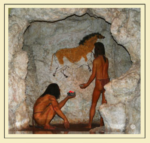 Año 30000 BCE época de las cavernas