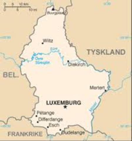 Germany invades Luxemburg