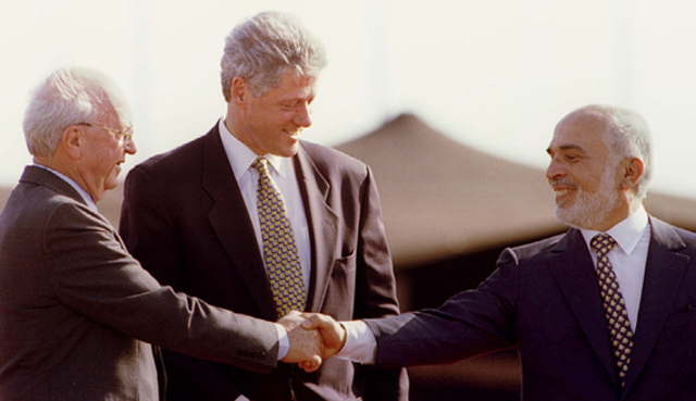Isreal and Jordan sign a Peace Treaty