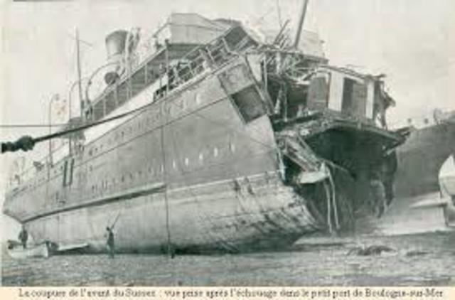 Sinking of French liner Sussex