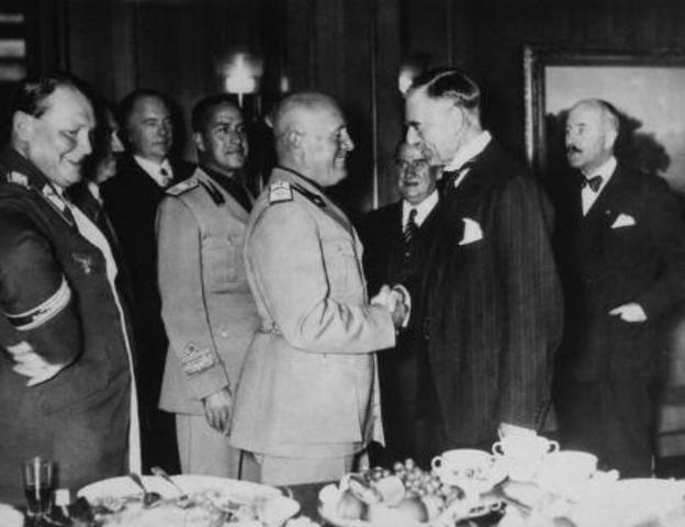 HITLER AND MUSSOLINI FORM THE AXIS POWERS