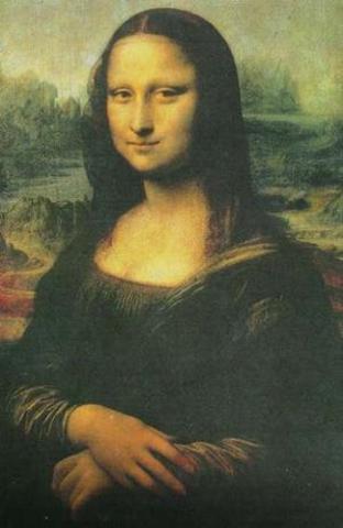 Leonardo da Vinci paints the Mona Lisa