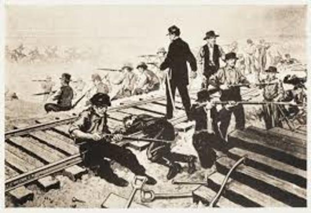 Construction of the transcontinental railroad