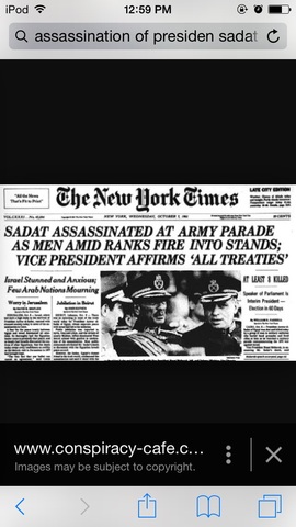 Assassination (president Sadat)