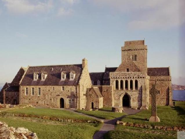 The Vikings raid Iona Abbey