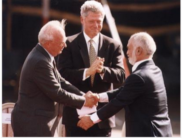 Israel and Jordan sign a Peace Treaty