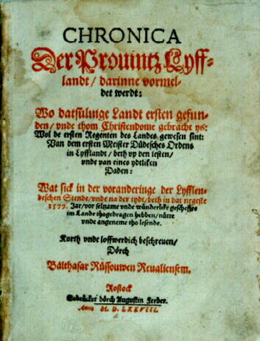 Balthasar Russowi kroonika