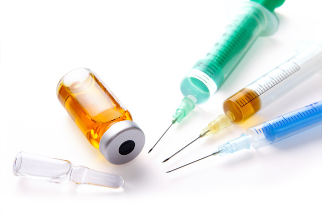 Intravenous injections, blood, drugs and vaccines can be injected into peoples blood.