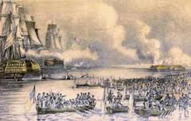 The start of The battle of Veracruz