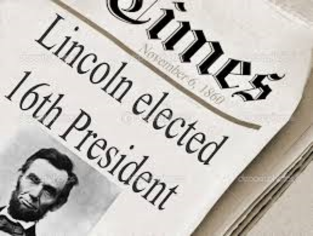 Abraham Lincoln becomes president