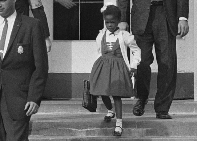 Ruby Bridges desegregate elementary school