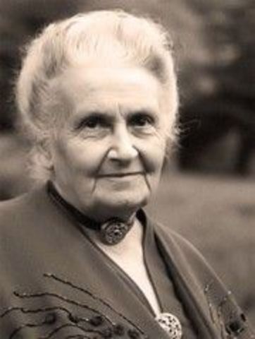 Aug 31st - Maria Montessori, Italy, educator (spontaneous response), (d. 1952)