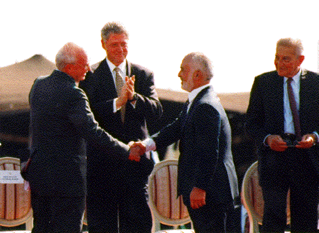 Israel and Jordan sign a Peace Treaty
