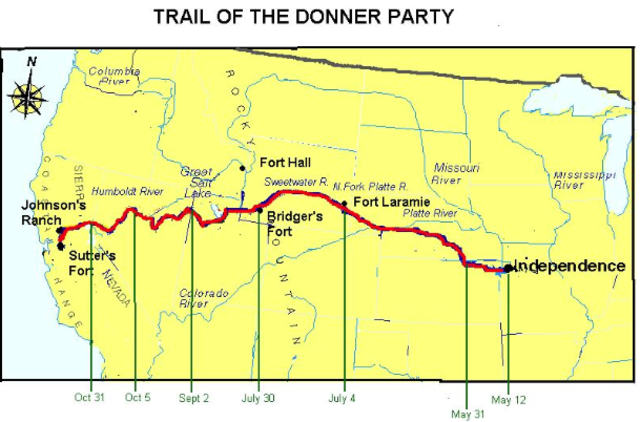 The Donner Party begin their journey west