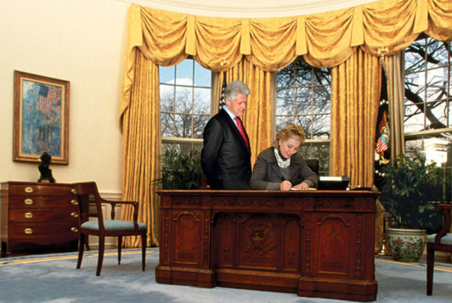 Clinton's in the White House