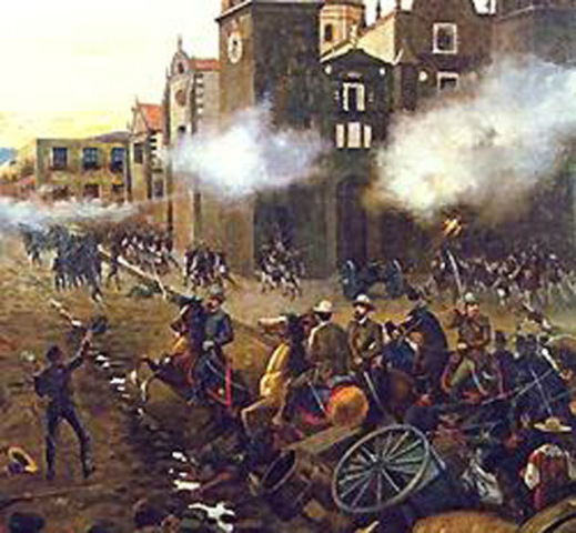 French soldiers retreated