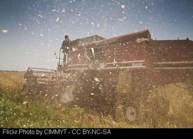 Arde casi por completo una cosechadora en Sarria
