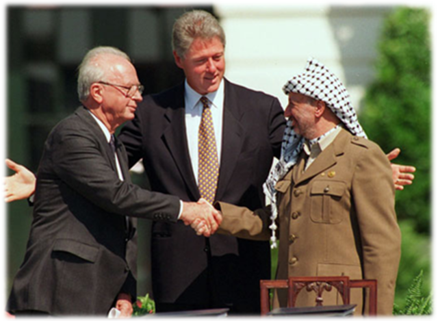 Israel and Jordan sign a Peace Treaty