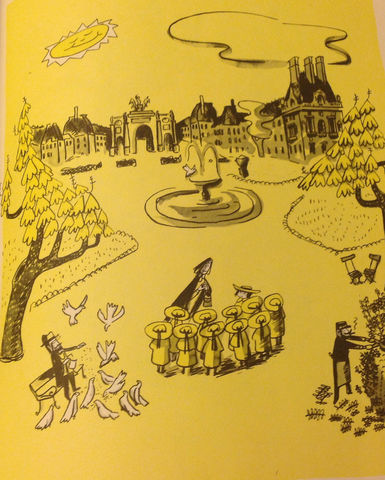 Un beau matin, Miss Clavel dit: "Quelle belle journée aujord'hui!"