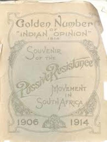 Nationalists found the magazine the Indian Opinion