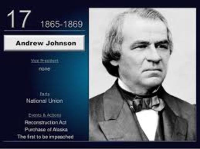 Became President after Lincoln Asassinated