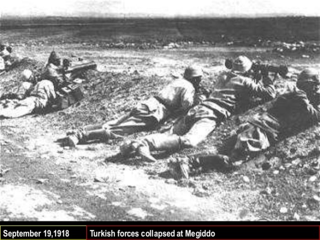 Turkish forces collapsed at Megiddo