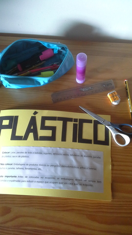 Preparation of the labels for the recycle bins