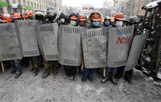 Protesters arm themselves for the fight