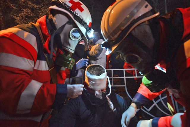 Police raid Red Cross Euromaidan center