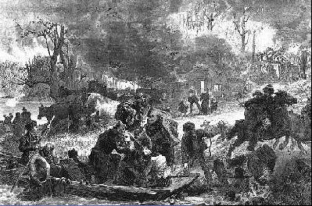 Fuerte incendio arrasa la ciudad de Peshtigo