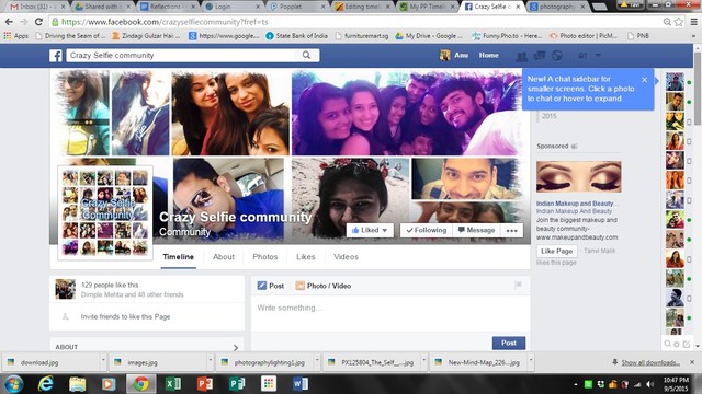 Create a facebook page for Crazy selfie contest