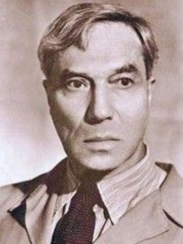 Feb 10th - Boris Pasternak, Moscow, Russian novelist/poet (Dr Zhivago, Nobel 1958)