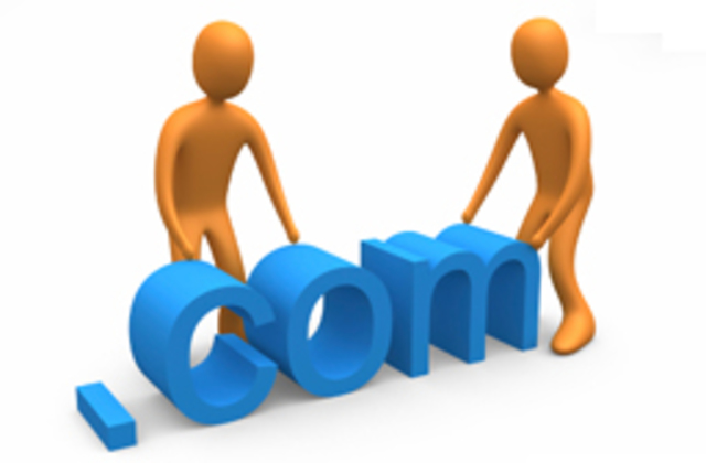 Aparición de dominios .COM